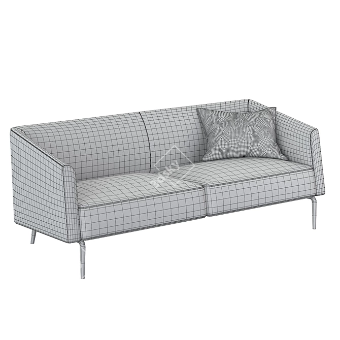 Sleek Kaiwa Lema Sofa: Luxury in Matteo Nunziati Design 3D model image 3