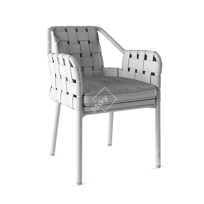 Varaschin Obi: Stylish and Comfortable Outdoor Chair 3D model image 3