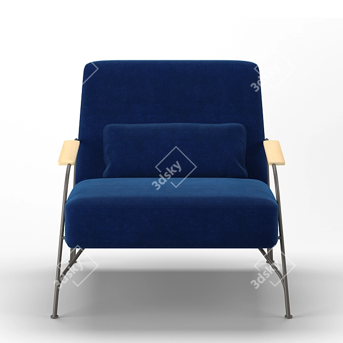 Sleek and Sophisticated: Ligne Roset Humphrey Armchair 3D model image 3