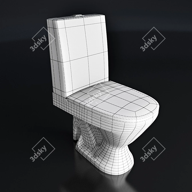 IDO Seven D Toilet: Modern and Stylish 3D model image 3