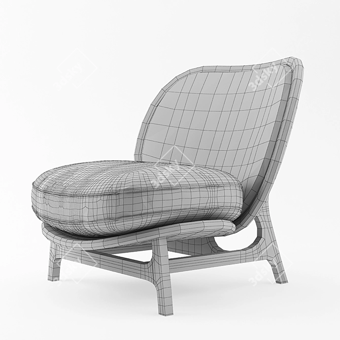 Nautical Lounge Chair: Modern Design 3D model image 3