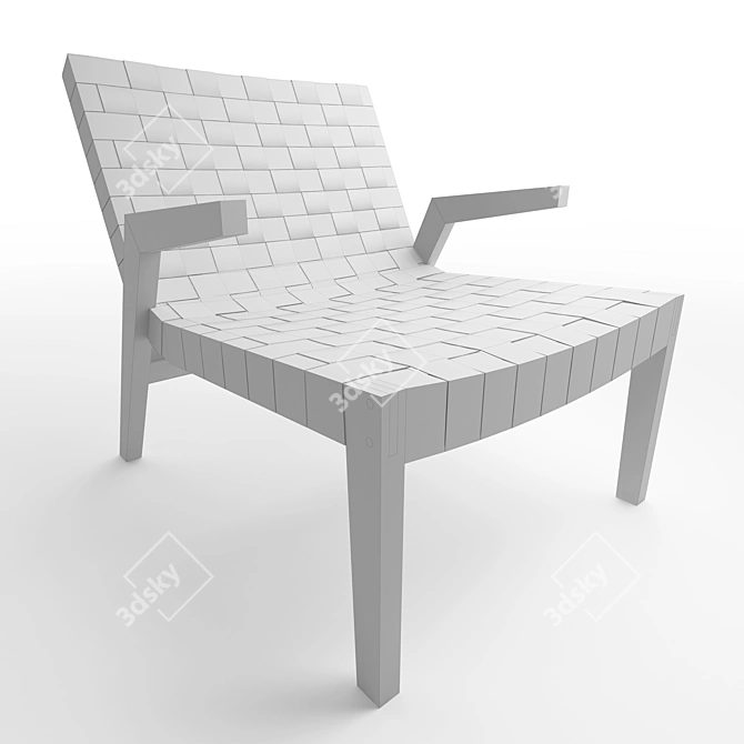 Cincinnati Lounge Chair: Stylish Comfort for Any Space 3D model image 2