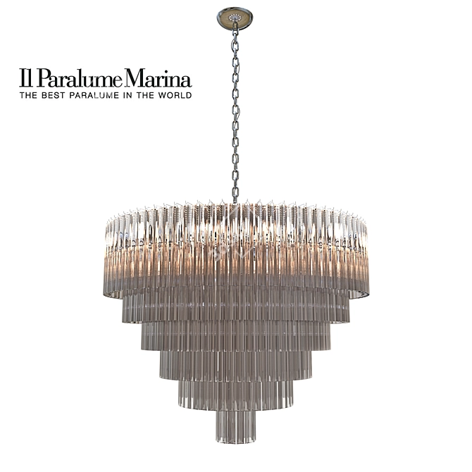 Elegant Marina Ceiling Chandelier 3D model image 1