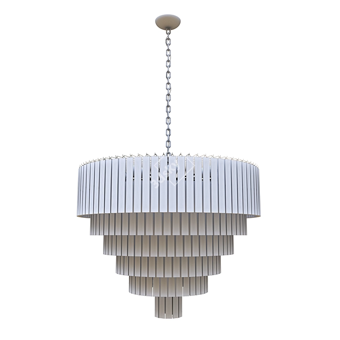 Elegant Marina Ceiling Chandelier 3D model image 2