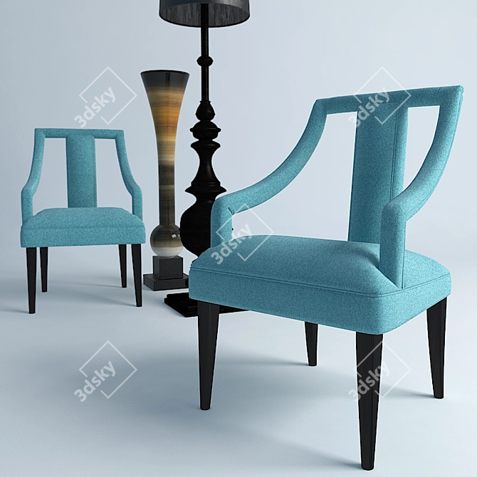 Elevated Armchair: HF14114 MHLiving 3D model image 2