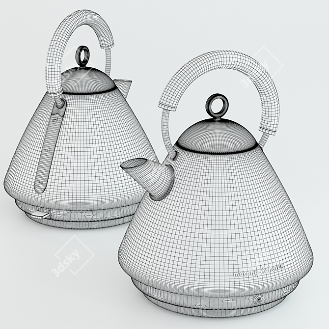 Title: Sleek Morphy Kettle 3D model image 2