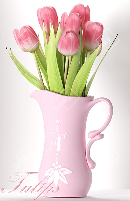 Delightful Tulip 8: Max 2012, 2015 & Obj 3D model image 2