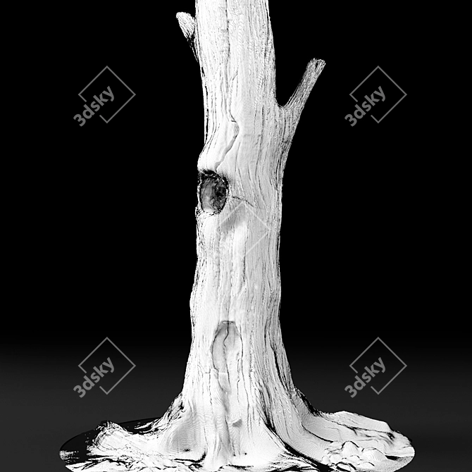 Haunted Chestnut: Lifelike Dead Tree 3D model image 3