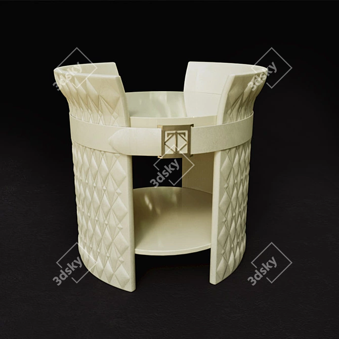 Elegant Round Table Turri 3D model image 1
