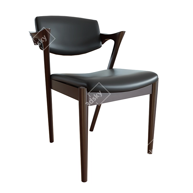Elegant OTIS Side Chair: A Perfect Blend of Style and Comfort 3D model image 1