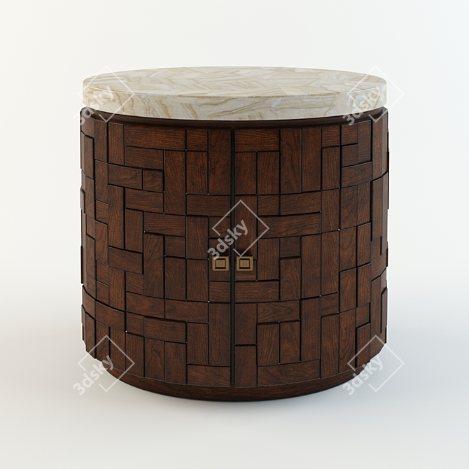 BANYAN OVAL: Timeless Elegance and Functionality 3D model image 1