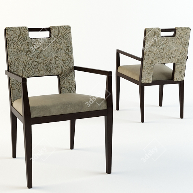 Fairfield 8748-04 Chair: Sophisticated Elegance for Your Home 3D model image 1