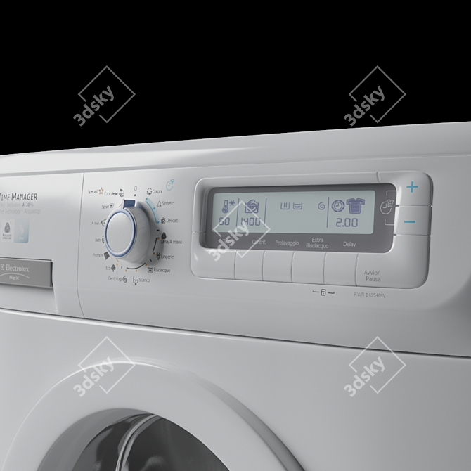 REX Electrolux Laundry: Powerful Machines for Your Laundry Needs 3D model image 3