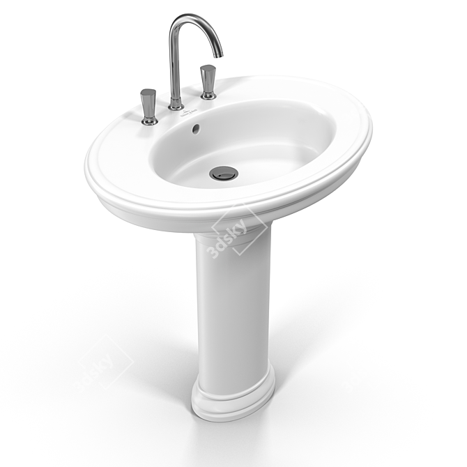 Modern Villeroy&Boch Amadea Sink 3D model image 1