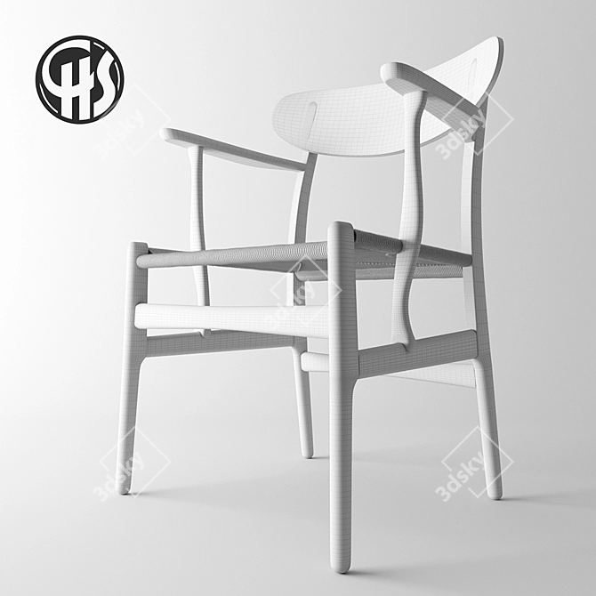 Wegner's CH26: Organic Classic 3D model image 3