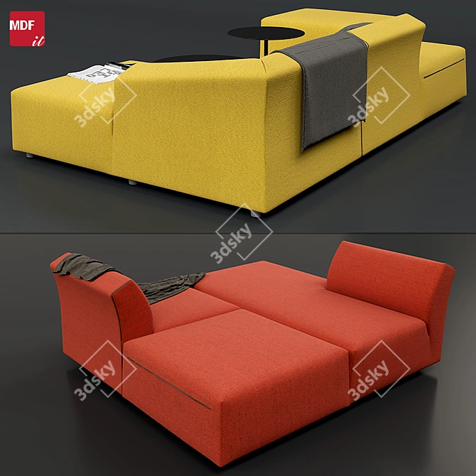 Modular Sofa Set "Thea" by MDF Italia 3D model image 2