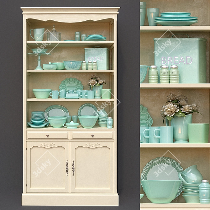 Leontina Cupboard: Elegant and Efficient 3D model image 1