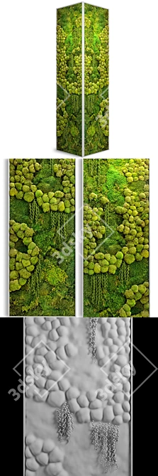 Tropical Paradise Jungle Panel 3D model image 2