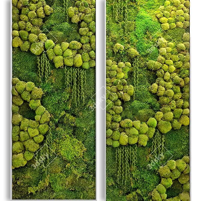 Tropical Paradise Jungle Panel 3D model image 5