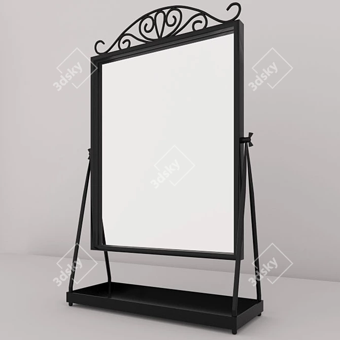 IKEA KARMSUND Mirror: Stylish Storage Solution 3D model image 2