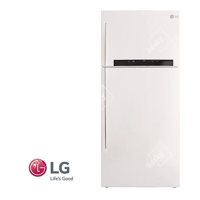 LG GR-M772HLHM Refrigerator 3D model image 2