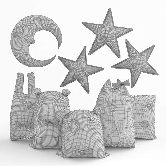Soft Pillow Toys 3D model image 3