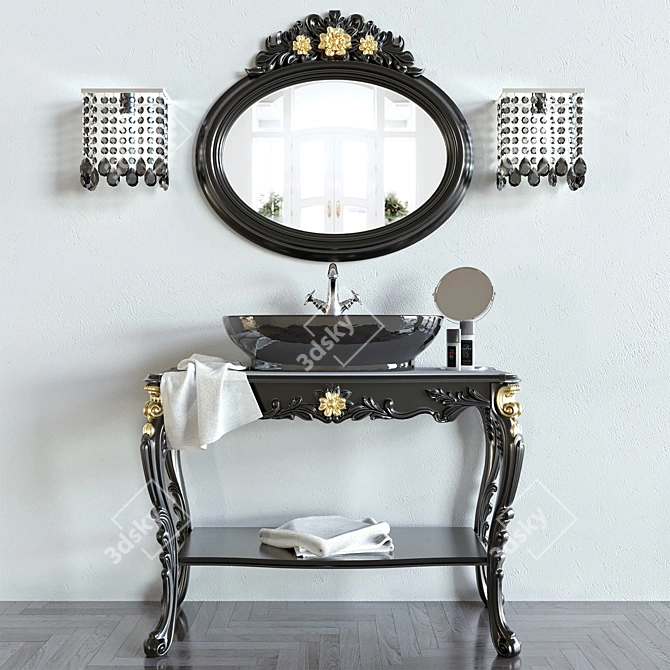 Elegant Vanity Set: Maison Ego Stand Sink 3D model image 2