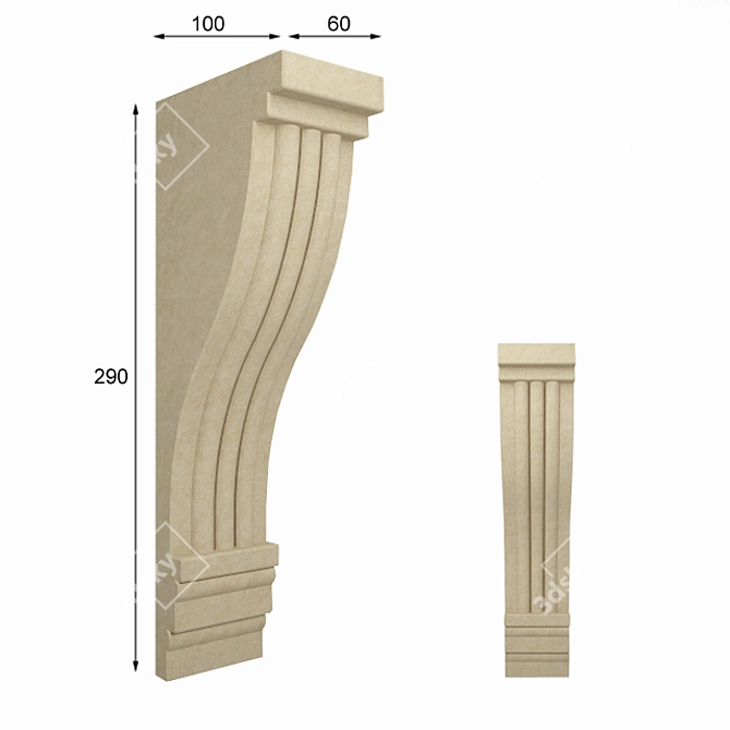 Versatile KN-11 Bracket for All Your Needs 3D model image 1