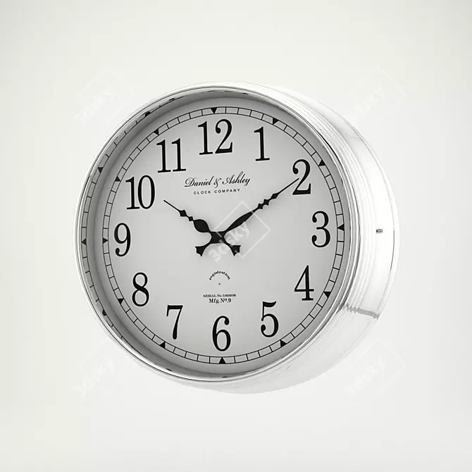 Elegant Eichholtz Bond Clock 45cm 3D model image 1