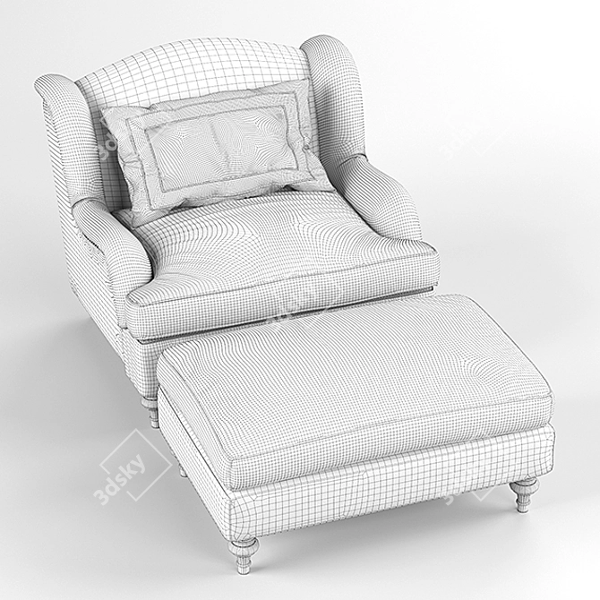 Elegant Galimberti Nino Chair 3D model image 2