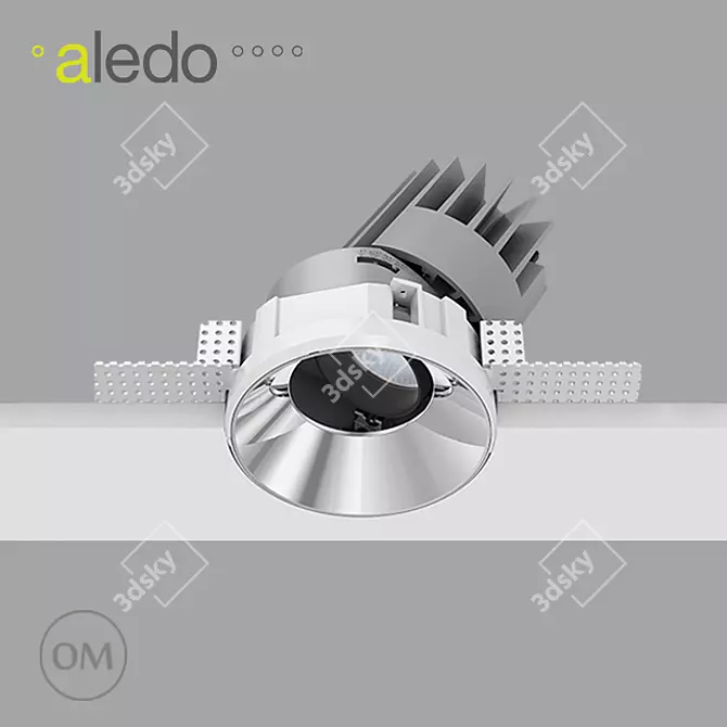 Versatile Trimless LED Spotlight - SKILL TRA 68 3D model image 1