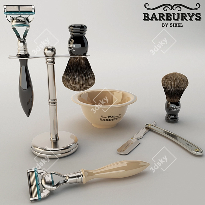 Barburys Man Accessories Set 3D model image 1