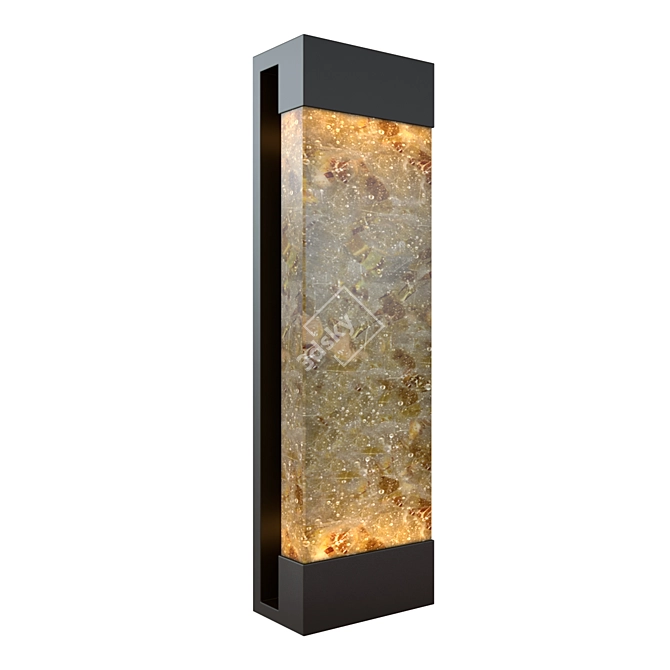 Elegant Crystal Bakehouse Wall Sconce 3D model image 1