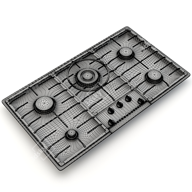 Miele KM 2355 G Gas Cooktop 3D model image 2