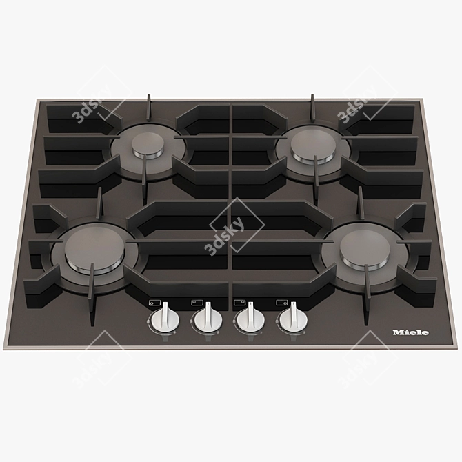 Miele KM 3010 LP Gas Cooktop 3D model image 1