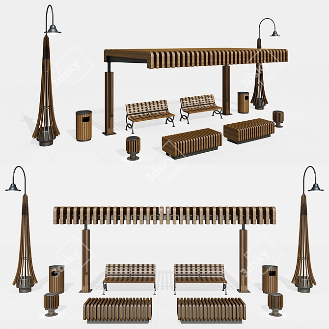 Essential Park & Playground Kit 3D model image 1