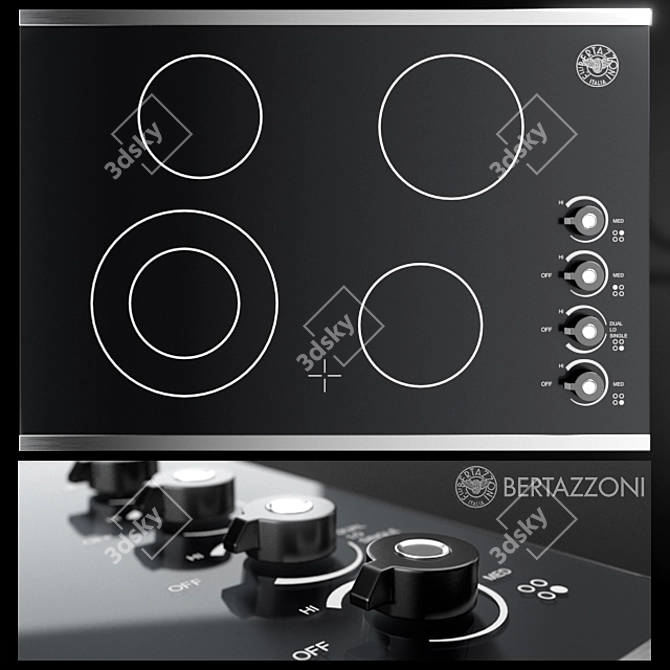 Bertazzoni P304CERNE: Versatile 30" Cooktop 3D model image 1