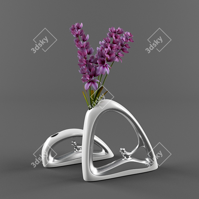 Romantic Bird-inspired Vase 3D model image 1