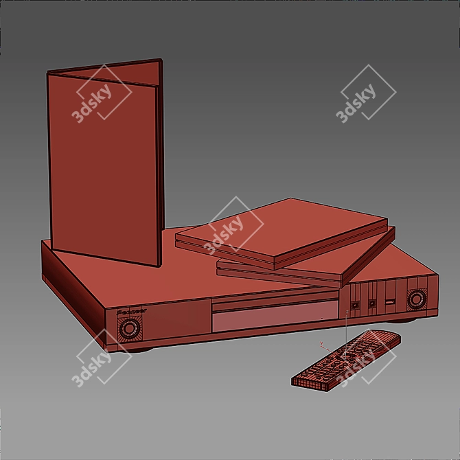 Pioneer BDP-100 Blu-ray Player 3D model image 2