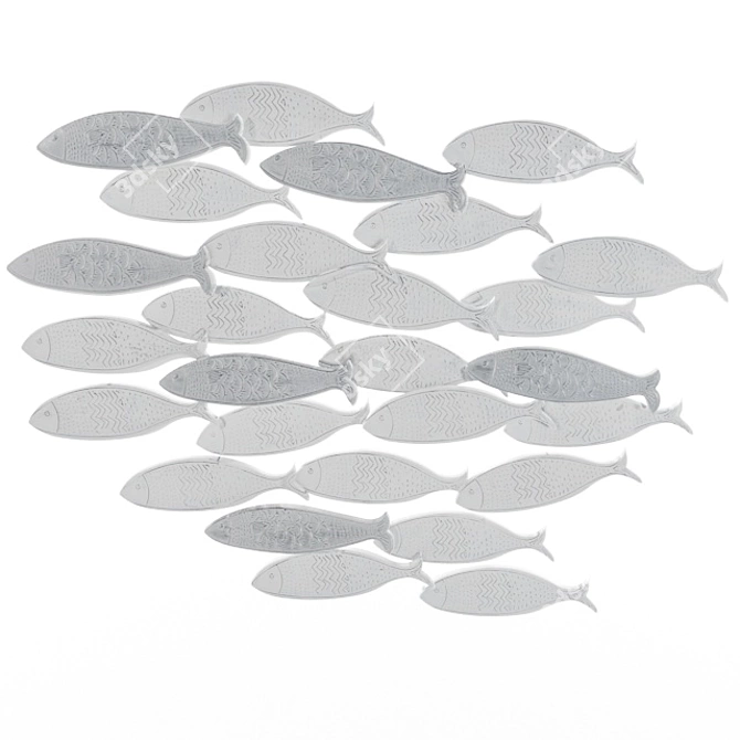 Fish Casing Decorative Panel 3D model image 1