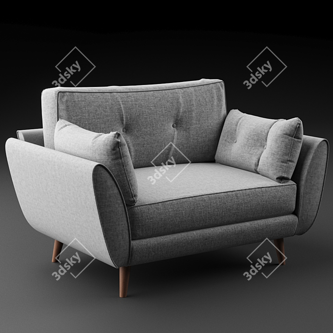 Zinc Cuddler: Luxurious and Stylish 3D model image 1