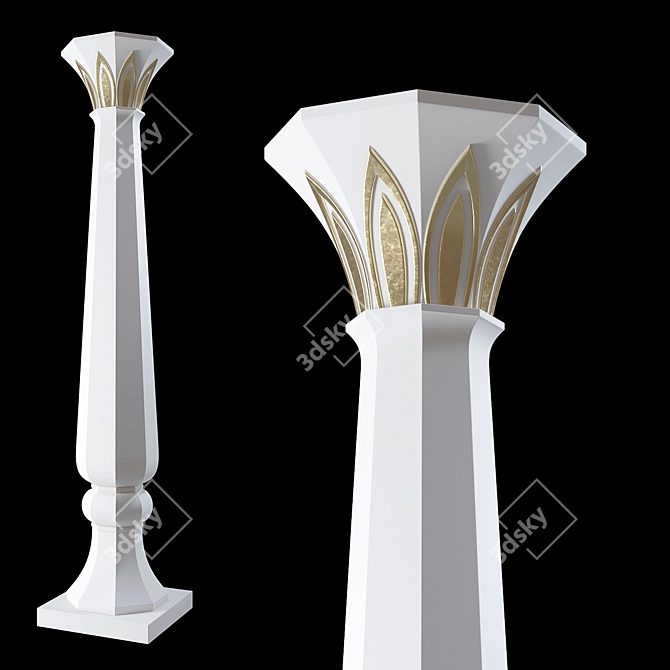 Eastern Arab Column 3D model image 1