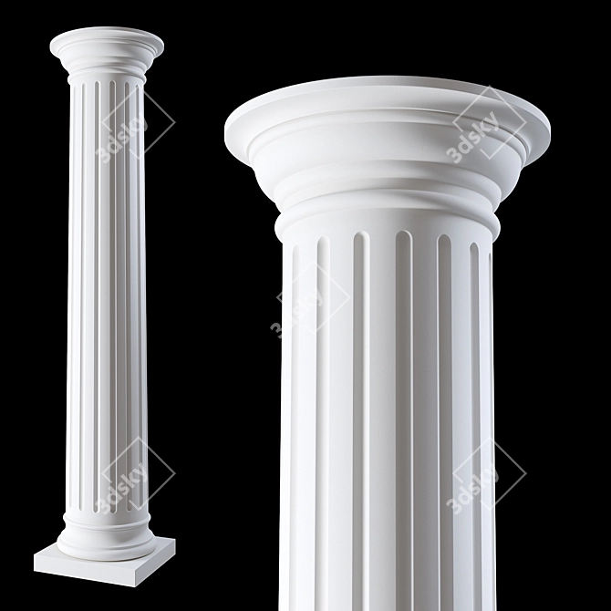 Doric Column 2014: Classic Design 3D model image 1