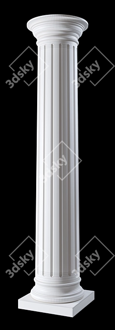 Doric Column 2014: Classic Design 3D model image 3