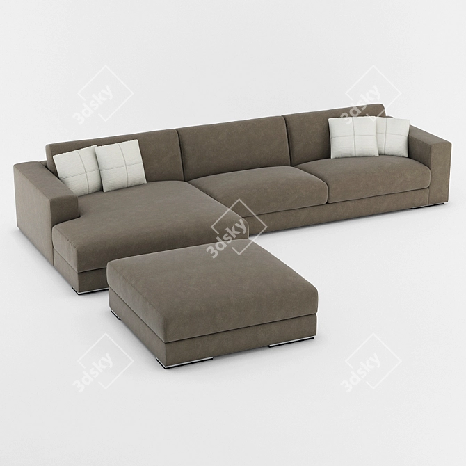 Ultimate Comfort Sofa 3D model image 1