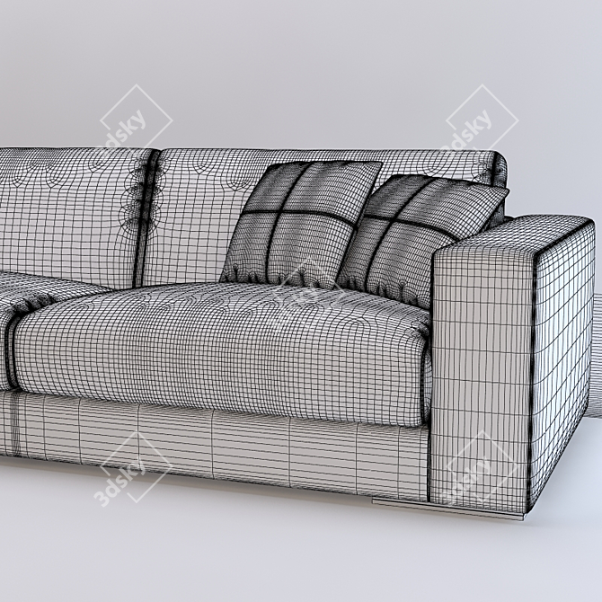 Ultimate Comfort Sofa 3D model image 2