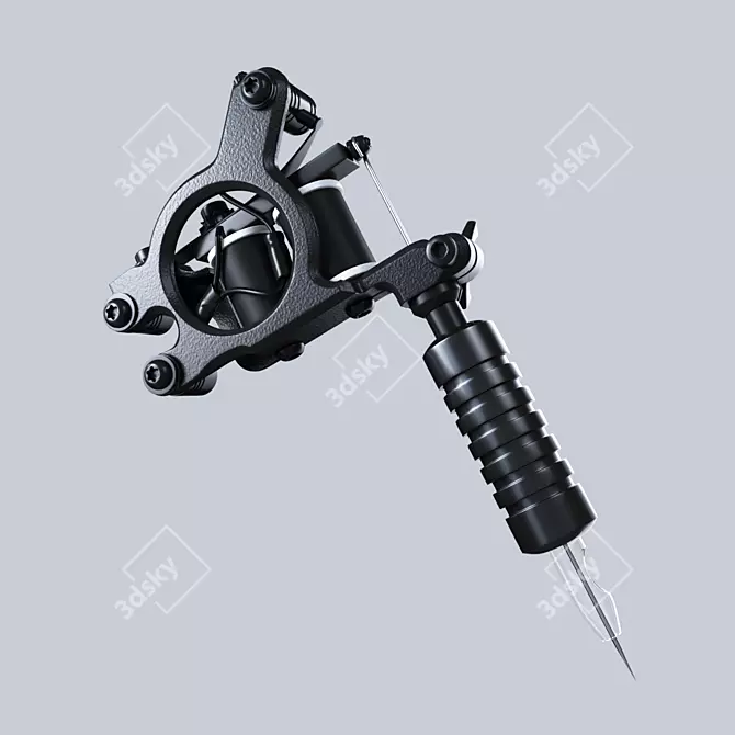 Precision Induction Tattoo Machine 3D model image 1