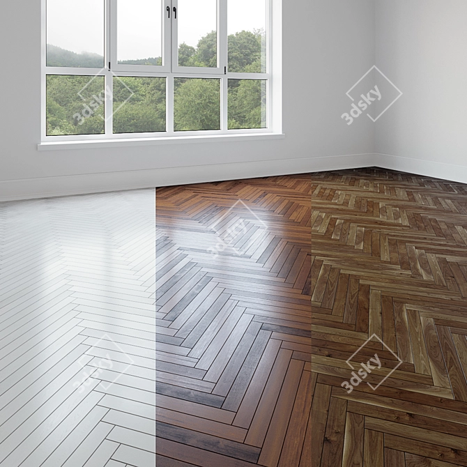 Versatile Wood Flooring Collection 3D model image 1