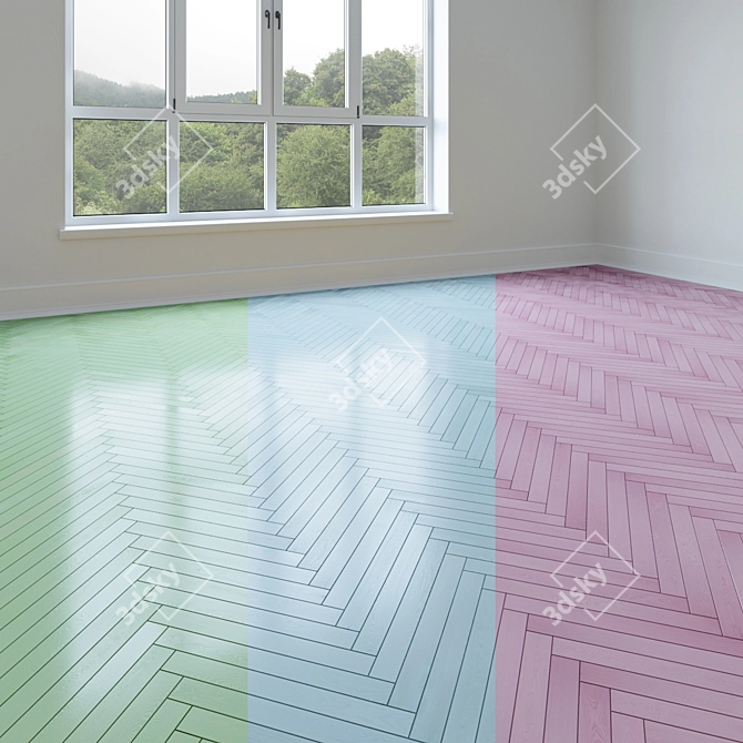 Versatile Parquet Floor Collection 3D model image 1