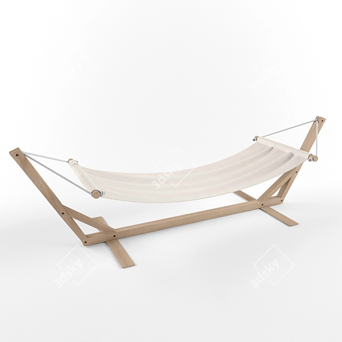 Contemporary Outdoor Hammock 3D model image 1